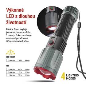 Svítilna EMOS LED NABÍJECÍ KOV. LARGE 3000LM, 5 000 mAh černá/kovová

 obrázek produktu 3 z 8