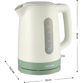 Rychlovarná konvice Sencor SWK 1732GR 1,7 l zelená/béžová

 obrázek produktu 1 z 8