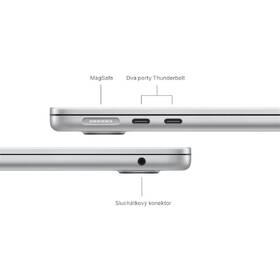 Notebook Apple MacBook Air 13" M3 10-GPU 16GB 512GB - Silver CZ 

 obrázek produktu 6 z 8