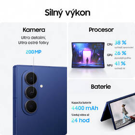 Mobilní telefon Samsung Galaxy Z Fold7 5G 12 GB / 512 GB černá barva

