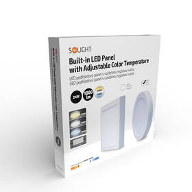 Stropní svítidlo Solight CCT, přisazené, 24 W, 900 lm, kulaté bílé

 obrázek produktu 6 z 6