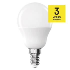 Žárovka LED EMOS Classic Mini Globe, 6,5 W, 806lm, E14, teplá bílá 

 obrázek produktu 9 z 13
