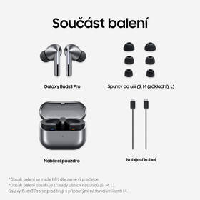 Sluchátka Samsung Galaxy Buds3 Pro stříbrná

 obrázek produktu 15 z 24