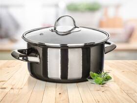 Hrnec s poklicí BANQUET METALLIC Black 20 cm, 2 l černý

 obrázek produktu 7 z 7