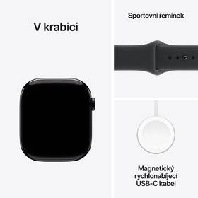 Chytré hodinky Apple GPS + Cellular 42mm klavírně černý hliník - černý sportovní řemínek - S/M 

 obrázek produktu 7 z 7