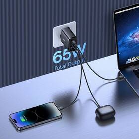 Nabíječka do sítě Baseus Cube Pro 65W, 2x USB-C, 1x USB černá

 obrázek produktu 4 z 4
