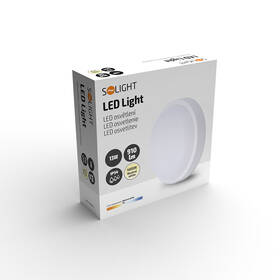 Stropní svítidlo Solight kulaté, 13W, 910lm, 4000K, IP54, 17cm bílé

 obrázek produktu 7 z 7
