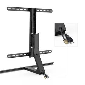 Stojan pro TV Hama Design, stolní, nastavitelný, pro úhlopříčky 32"-65", nosnost 40 kg černý

 obrázek produktu 8 z 12