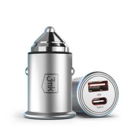 Adaptér do auta 3mk Hyper USB-C/USB-A 45W stříbrný

 obrázek produktu 1 z 8