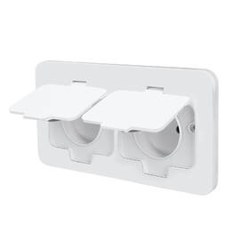 Zásuvka Solight IP55, dvojitá, vestavná, podlahová, obdélníková bílá

 obrázek produktu 2 z 10
