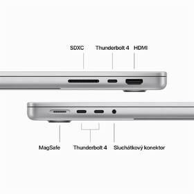 Notebook Apple MacBook Pro 14" M3 Pro 11-CPU 14-GPU, 512GB - Silver CZ 

 obrázek produktu 5 z 8