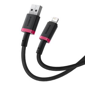 Kabel Baseus Dura USB/Lightning, 2.4A, 2m černý/červený

 obrázek produktu 3 z 16