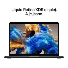 Notebook Apple 14" M5 Pro 15× CPU 16× GPU, 24 GB, 1 TB - vesmírně černý CZ 

 obrázek produktu 5 z 8