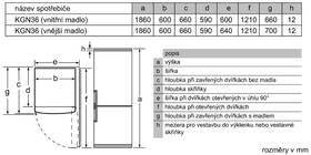 Chladnička s mrazničkou Siemens KG36NNW30 bílá barva
