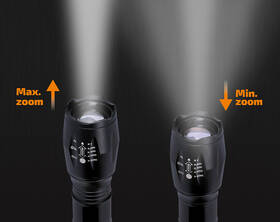 Svítilna Solight 300 lm, Cree, fokus, Li-Ion, USB nabíjení, power banka černá

 obrázek produktu 4 z 4