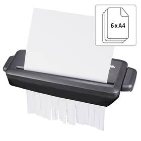 Skartovač Hama Mini S6, přímý řez, 6 listů, stupeň utajení P-1 

 obrázek produktu 3 z 8