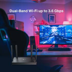 Router TP-Link Archer BE220 Wi-Fi 7 BE3600 černá barva
