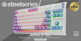 Klávesnice SteelSeries Apex 3 TKL Amethyst, US layout bílá/fialová

 obrázek produktu 8 z 8