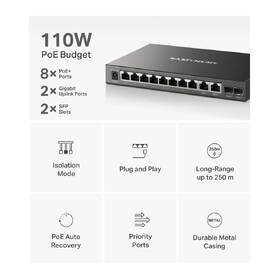 Switch Mercusys MS112GMP (MS112GMP) černý

 obrázek produktu 3 z 10