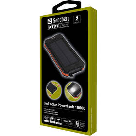 Powerbanka Sandberg 3in1 Solar 10 000 mAh černá

 obrázek produktu 6 z 7