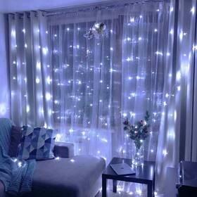 Vánoční osvětlení ColorWay vnitřní, 300 LED, 3× 3m, 220–240V AC, studená bílá 

 obrázek produktu 13 z 18