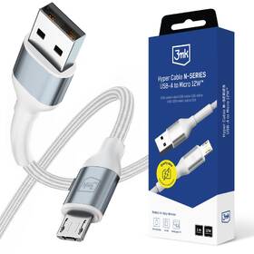 Kabel 3mk Hyper N-SERIES USB/Micro USB, 12W, 1m bílý

 obrázek produktu 1 z 1