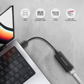 Síťová karta Axagon USB-A 3.2 Gen 1 - Gigabit, Realtek 8153 černá

 obrázek produktu 2 z 2