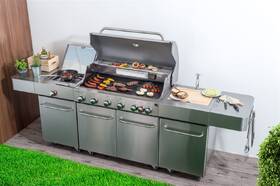 Gril zahradní plynový G21 Nevada BBQ kuchyně Premium Line, 8  hořáků 

 obrázek produktu 12 z 17