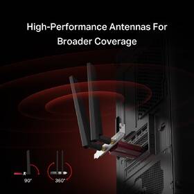 Síťová karta Mercusys MA47BE BE9300 Wi-Fi 7 Bluetooth červená

 obrázek produktu 6 z 7