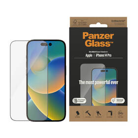 Tvrzené sklo PanzerGlass Ultra-Wide Fit na Apple iPhone 14 Pro s instalačním rámečkem 

 obrázek produktu 3 z 6