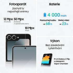 Mobilní telefon Samsung Galaxy Z Flip6 5G 12 GB / 256 GB modrý

 obrázek produktu 3 z 33