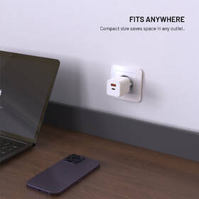 Nabíječka do sítě FIXED GaN Mini s USB-C, USB, 45W bílý

 obrázek produktu 8 z 8