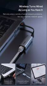 Síťová karta Baseus Steel Cannon USB, USB-C/RJ45 šedá

 obrázek produktu 7 z 7