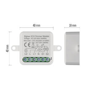 Modul EMOS GoSmart stmívací IP-2112DZ, ZigBee, 2-kanálový 

 obrázek produktu 7 z 19