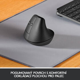 Myš Logitech Lift Left Vertical Ergonomic šedá

 obrázek produktu 2 z 8