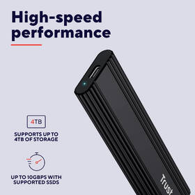 Externí rámeček Trust M.2 SSD, USB-C 3.2 Gen2, M.2 2280 černý

 obrázek produktu 15 z 19