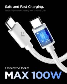 Nabíječka do sítě Spigen Essential 45W, USB-C + USB-C kabel bílá

 obrázek produktu 3 z 6