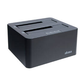 Box na HDD AKASA DuoDock X3 HDD/SSD, USB 3.1, 2.5" a 3.5", pro 2 disky současně 

 obrázek produktu 1 z 4