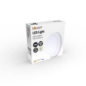 Stropní svítidlo Solight kulaté, 20W, 1500lm, 4000K, IP54, 20cm bílé

 obrázek produktu 6 z 6