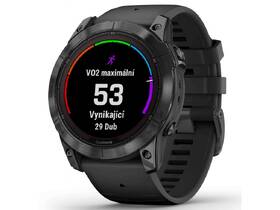 Chytré hodinky Garmin fenix 7X Pro Sapphire Solar - Titan Carbon Grey / Black Silicone Band 

 obrázek produktu 1 z 11
