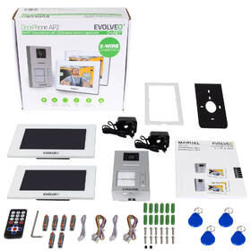 Dveřní videotelefon Evolveo DoorPhone AP2-2 drátový, pro dva byty s aplikací bílý

 obrázek produktu 7 z 8