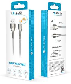 Kabel Forever Sleek USB/Lightning, 2,4 A, 1 m bílý

 obrázek produktu 1 z 1
