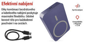 Powerbanka EMOS WI 1046, 10 000 mAh, 20 W+Wireless modrá

 obrázek produktu 16 z 19