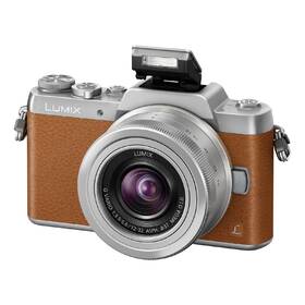 Digitální fotoaparát Panasonic DMC-GF7KEG-T + objektiv 12-32 mm stříbrná barva
