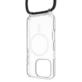 Kryt na mobil FIXED MagPure Neck s černou šňůrkou na krk na Apple iPhone 16 Pro průhledný

 obrázek produktu 1 z 1