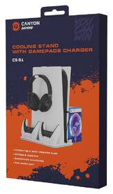 Dokovací stanice Canyon S-51, RGB - PS5 Slim/PS5 Pro bílá

 obrázek produktu 10 z 10