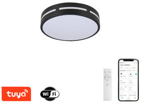 Stropní svítidlo IMMAX NEO LITE PERFECTO SMART, kruh, 30cm, 24W, TUYA Wi-Fi černé

 obrázek produktu 2 z 7