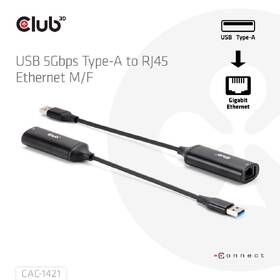 Adaptér Club3D USB-A / RJ45, 5Gb, M/F, 24cm černá

 obrázek produktu 3 z 3