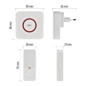 Zvonek bezdrátový EMOS GoSmart P5735WS bílý

 obrázek produktu 12 z 18