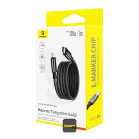Kabel Baseus Tungsten Gold USB-C/USB-C, magnetický, 1m černý

 obrázek produktu 9 z 9